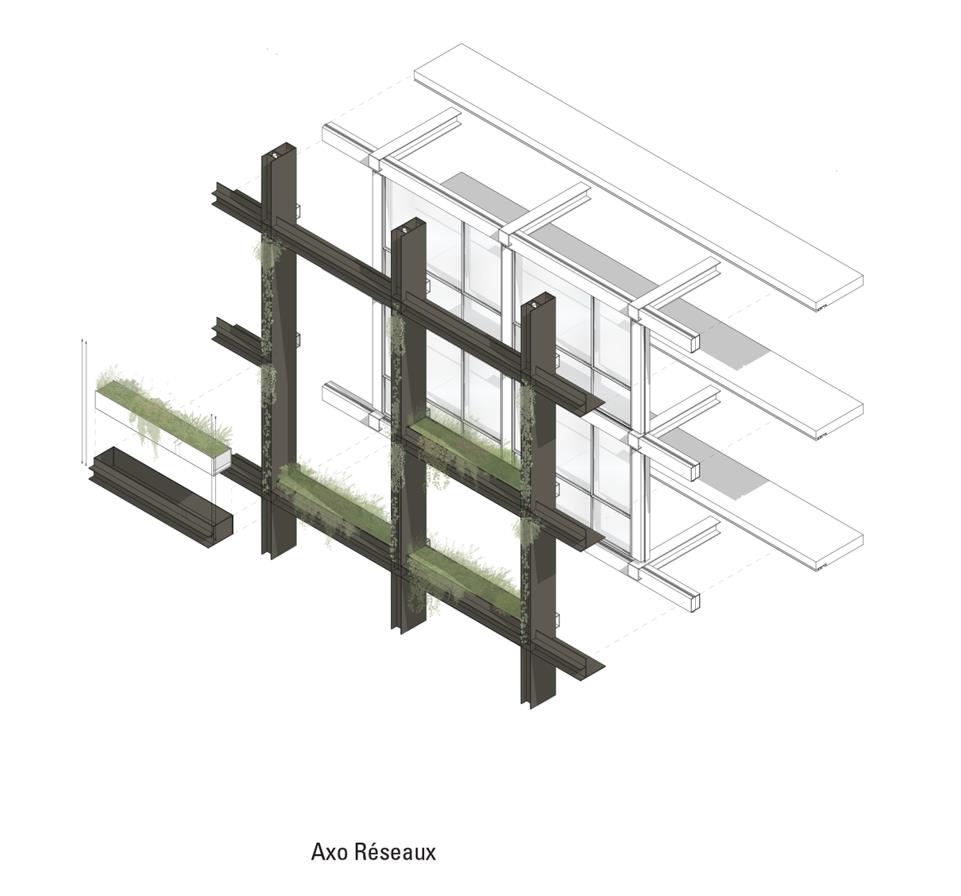 BIM建筑|未来城市缩影：M大楼 / Triptyque Architecture