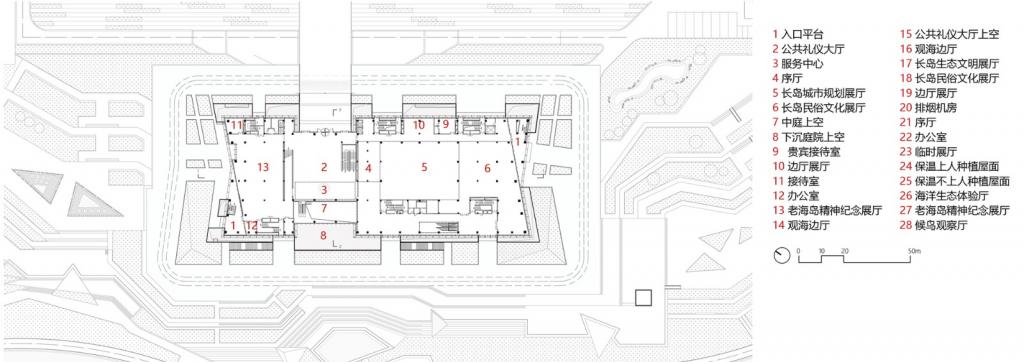 BIM建筑|长岛海洋生态文明综合试验区展览馆 / 华南理工大学建筑设计研究院工作十室+烟台市建筑设计研究院