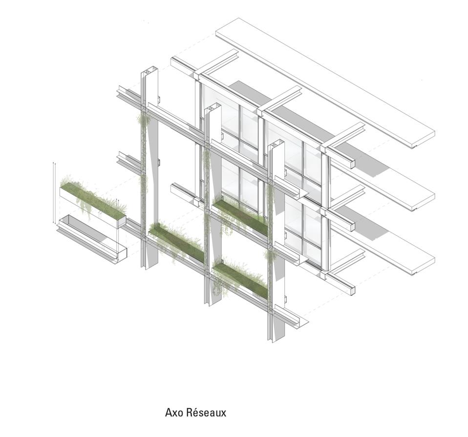 BIM建筑|未来城市缩影：M大楼 / Triptyque Architecture