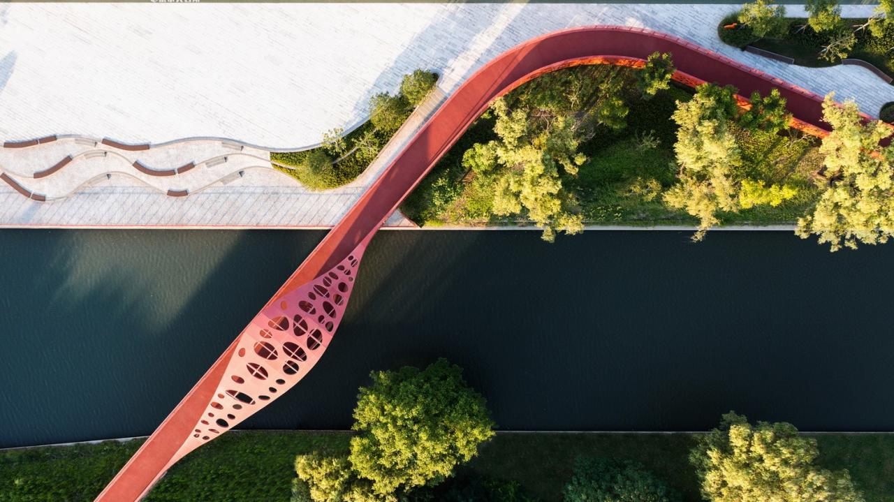 BIM建筑|上海闵行横泾港东岸滨水，景观公共空间改造 / SPARK Architects