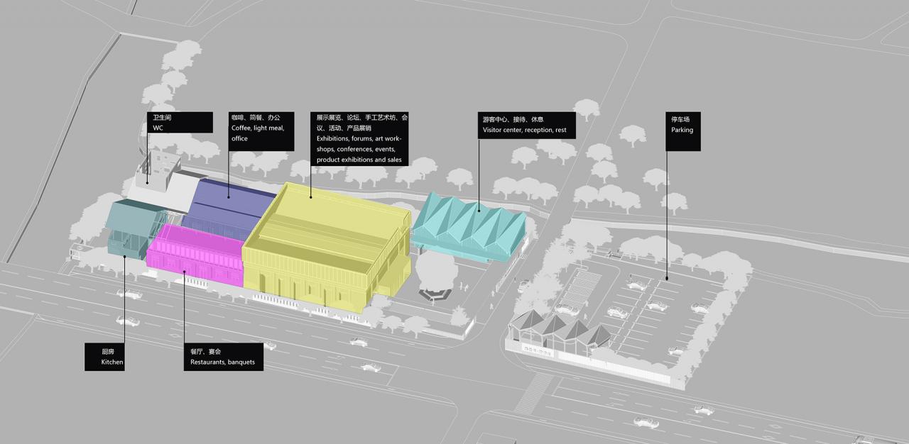BIM建筑|桐乡东浜头村双创客厅改造 | 上海严旸建筑设计工作室