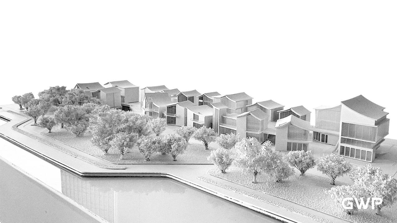 BIM建筑|杭州临安苕溪公园文化休闲商业街 / GWP作品