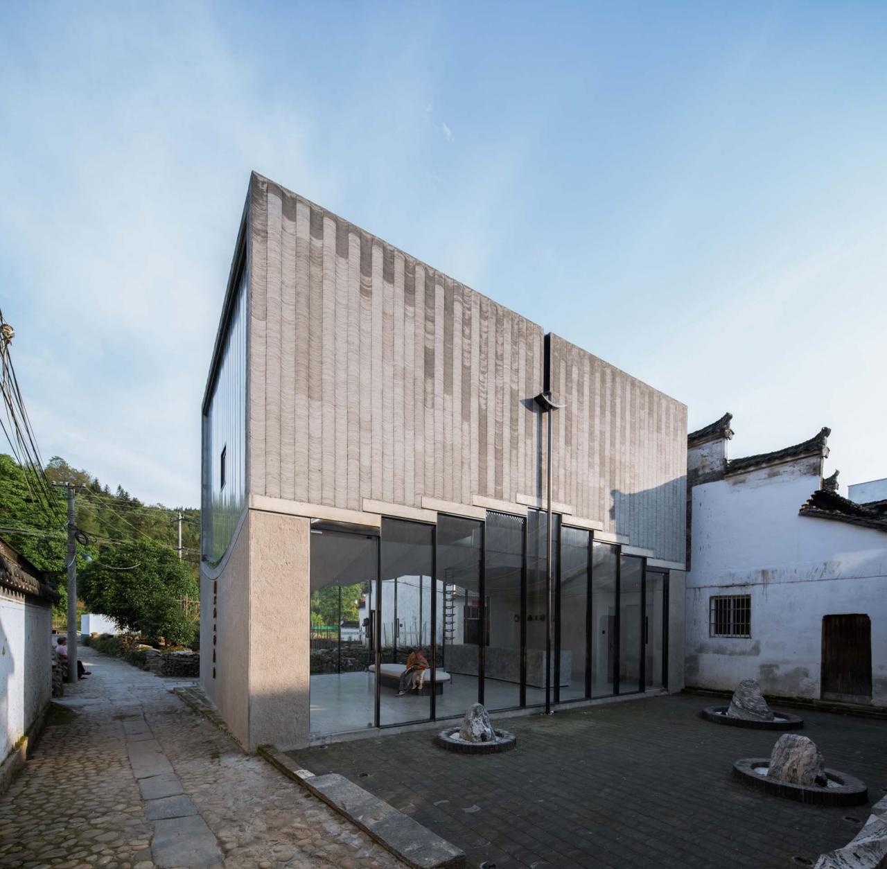 BIM建筑|桥廊：上海三联书店·黄山桃源店 / 来建筑设计工作室