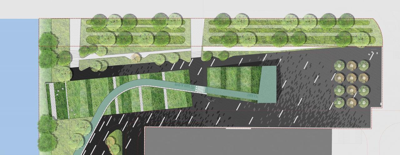 BIM建筑|上海闵行横泾港东岸滨水，景观公共空间改造 / SPARK Architects