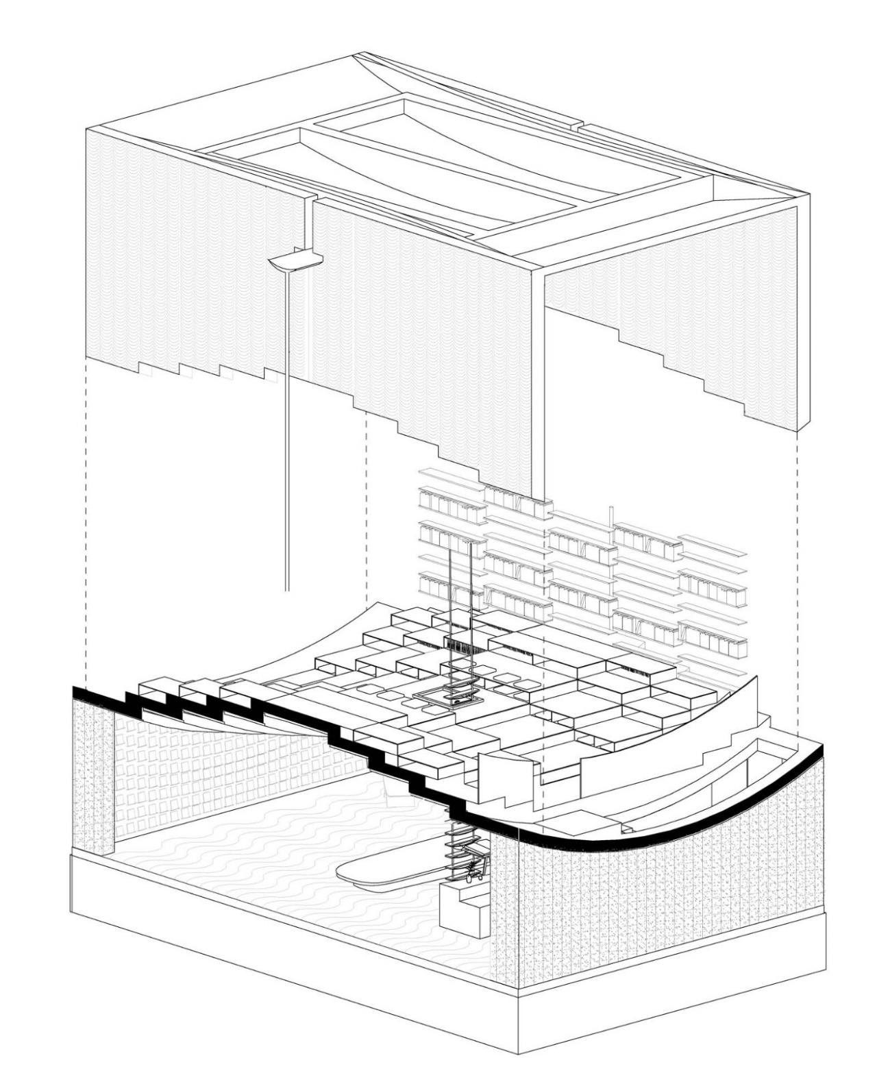 BIM建筑|桥廊：上海三联书店·黄山桃源店 / 来建筑设计工作室