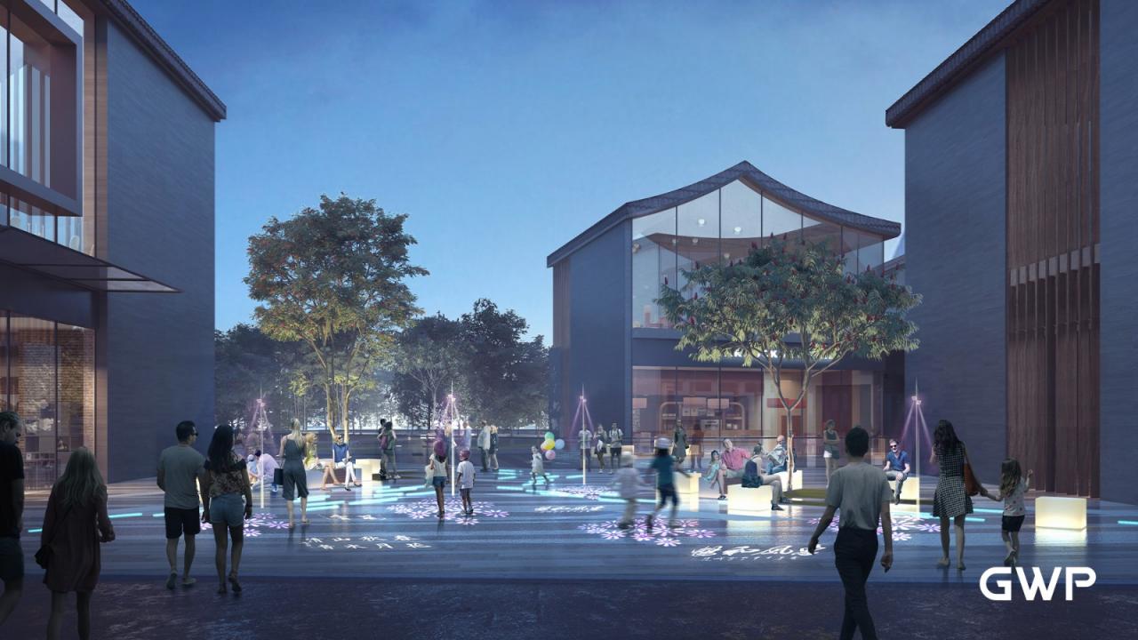 BIM建筑|杭州临安苕溪公园文化休闲商业街 / GWP作品