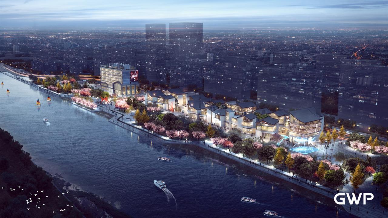 BIM建筑|杭州临安苕溪公园文化休闲商业街 / GWP作品