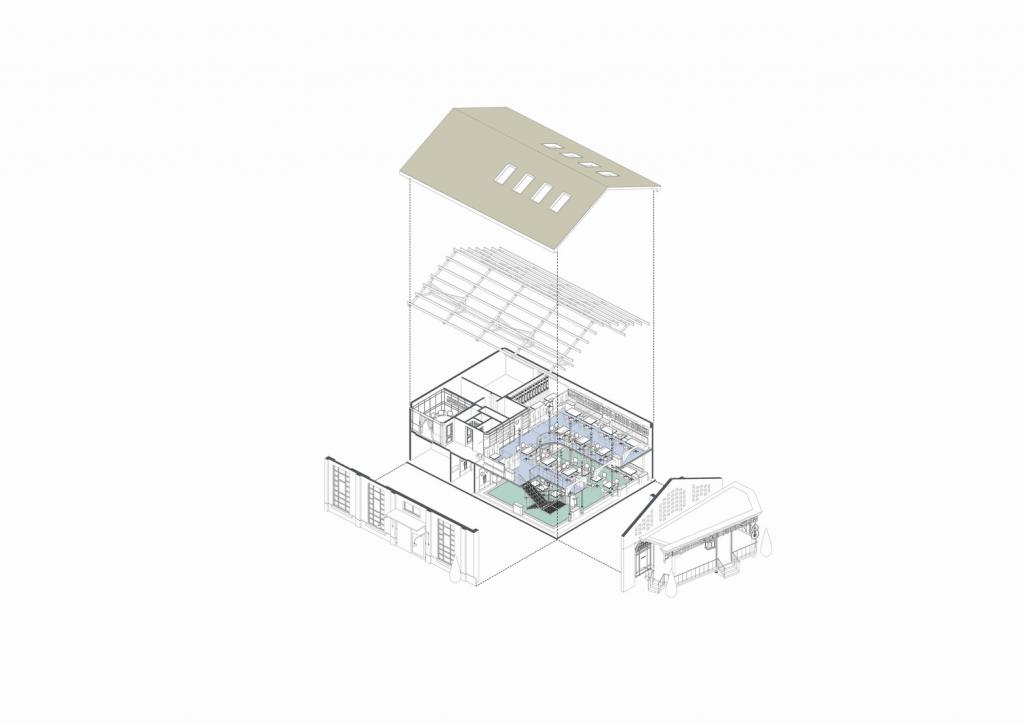 BIM建筑|工业建筑如何改造为泰式茶餐厅？ / 三厘社triostudio