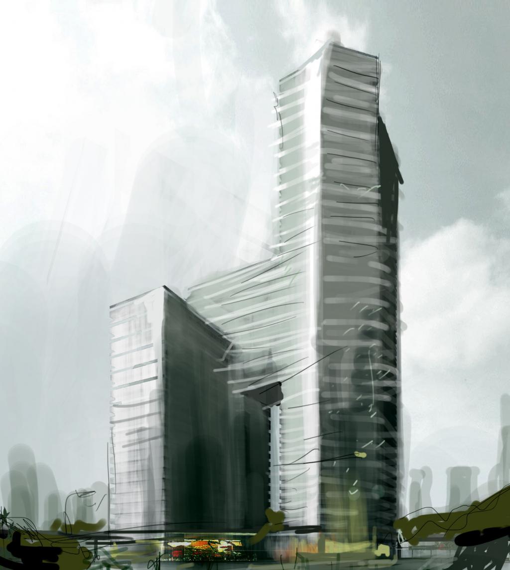 BIM建筑|广州南沙建滔广场 / Aedas