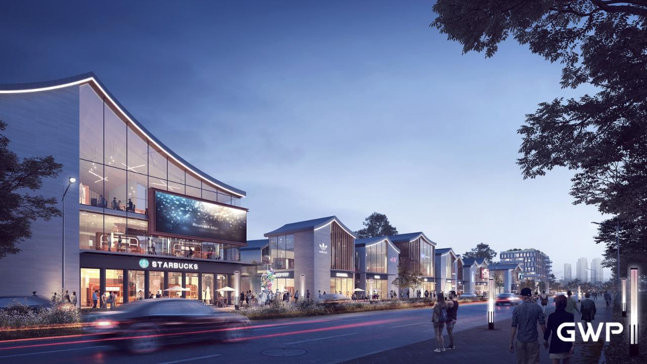 BIM建筑|杭州临安苕溪公园文化休闲商业街 / GWP作品