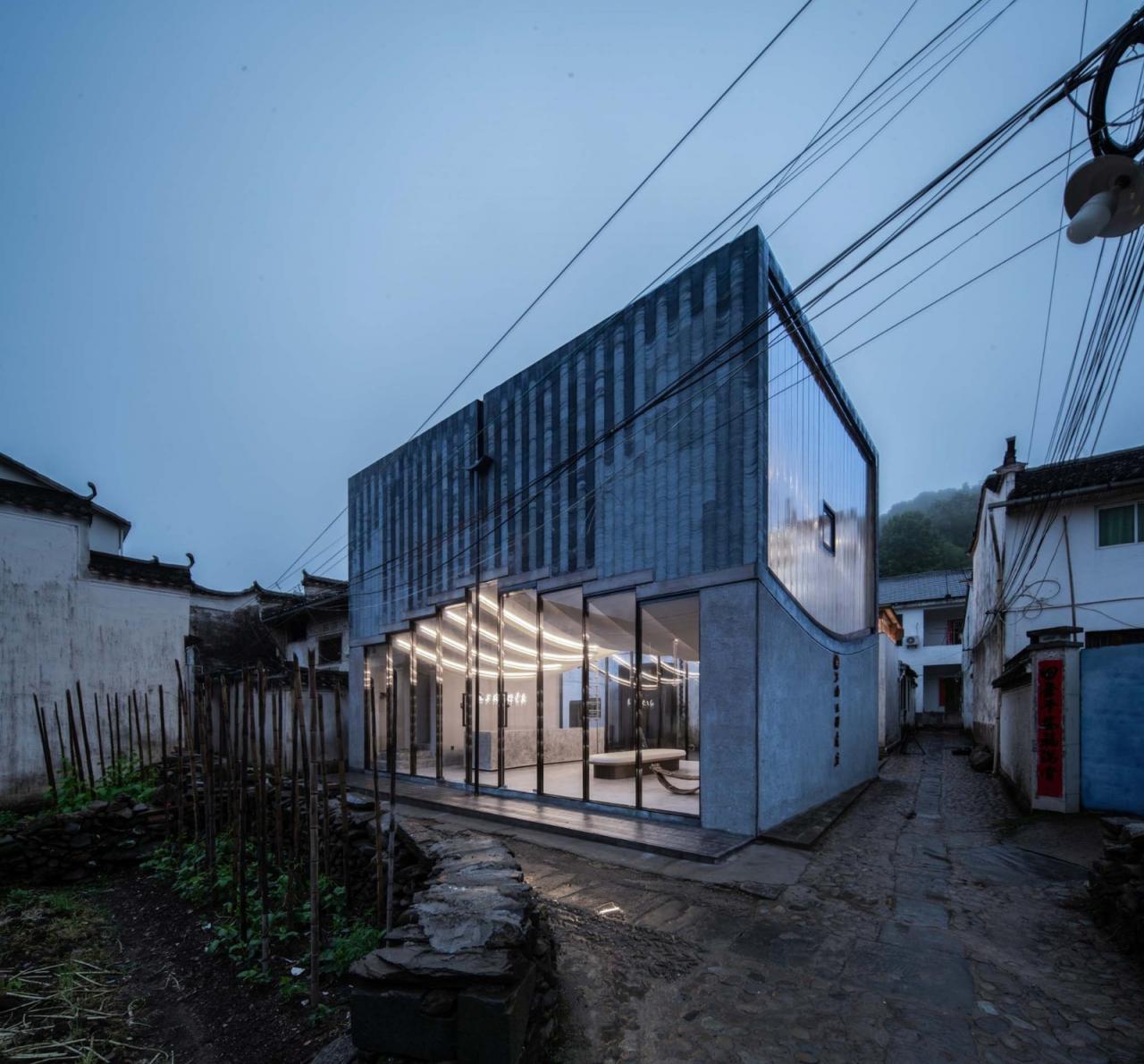 BIM建筑|桥廊：上海三联书店·黄山桃源店 / 来建筑设计工作室