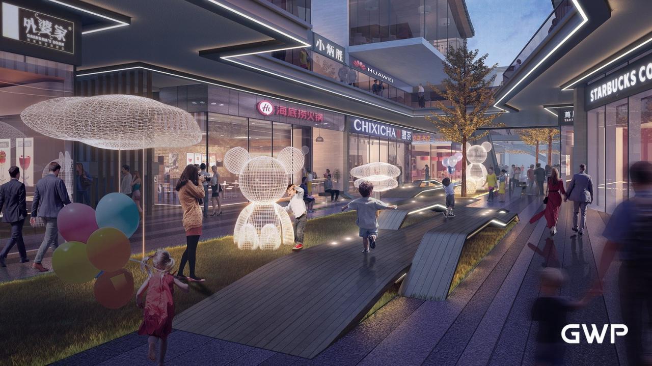 BIM建筑|杭州临安苕溪公园文化休闲商业街 / GWP作品