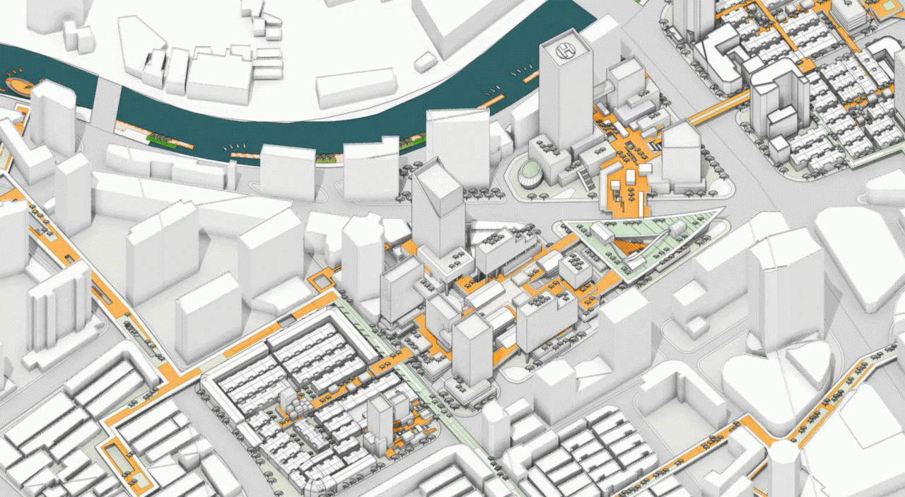 BIM建筑|城市核心区再开发设计思考 / ZWA卓时水石