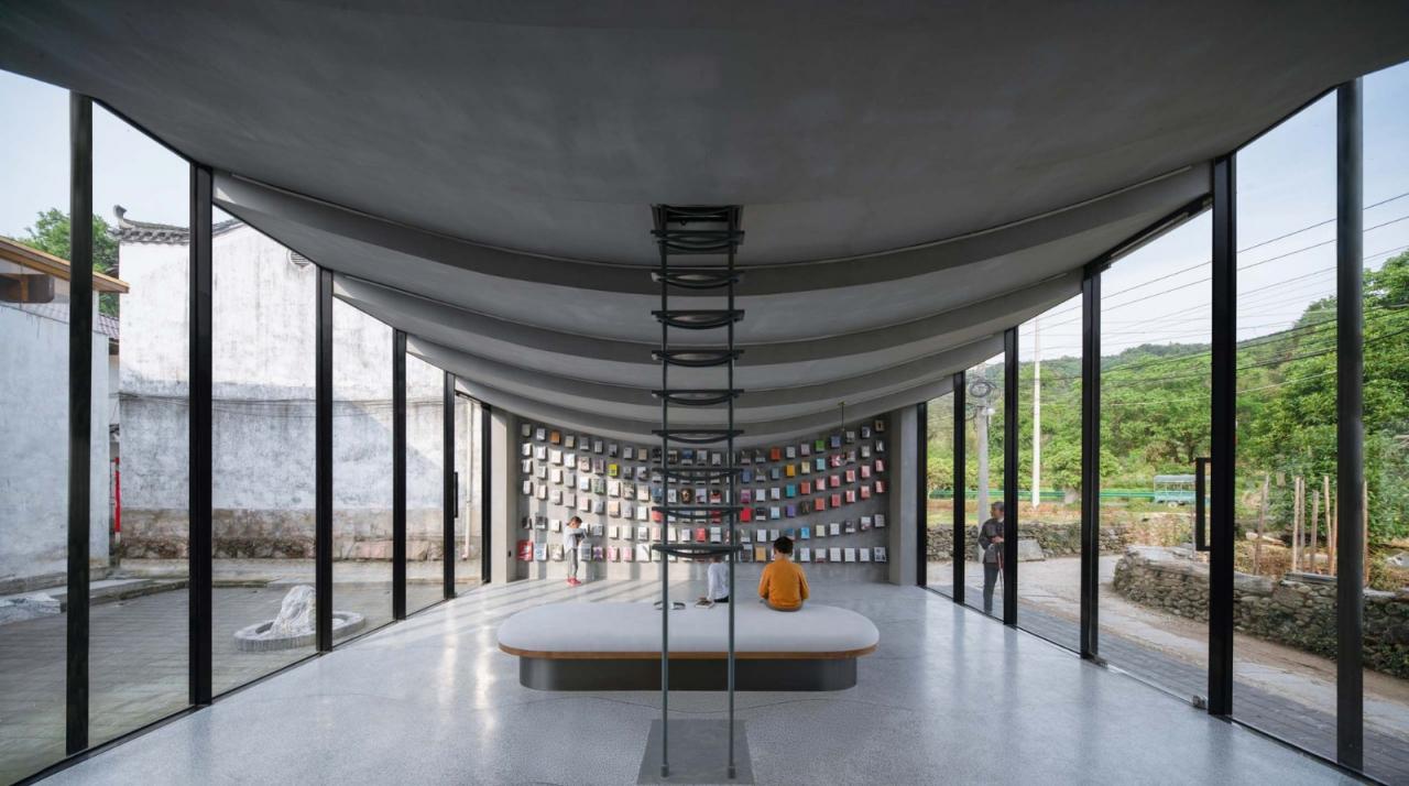 BIM建筑|桥廊：上海三联书店·黄山桃源店 / 来建筑设计工作室