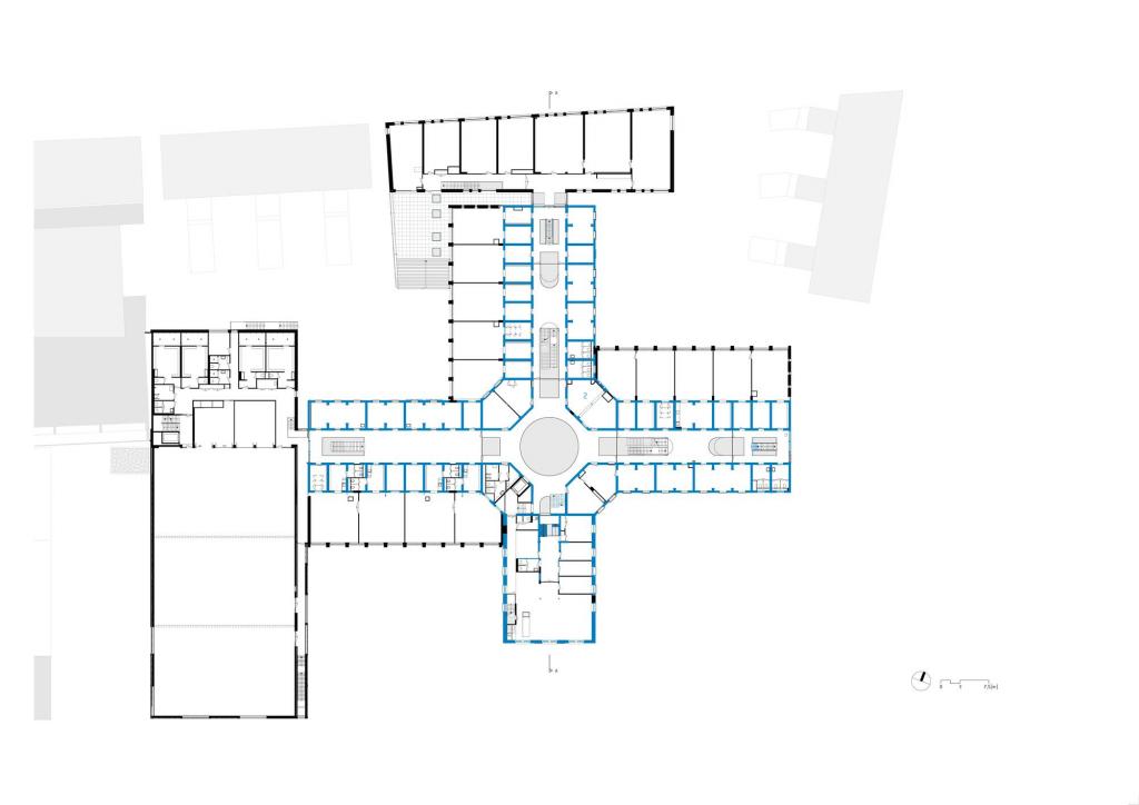 BIM建筑|由监狱改造而成的学校 / Atelier PRO architects