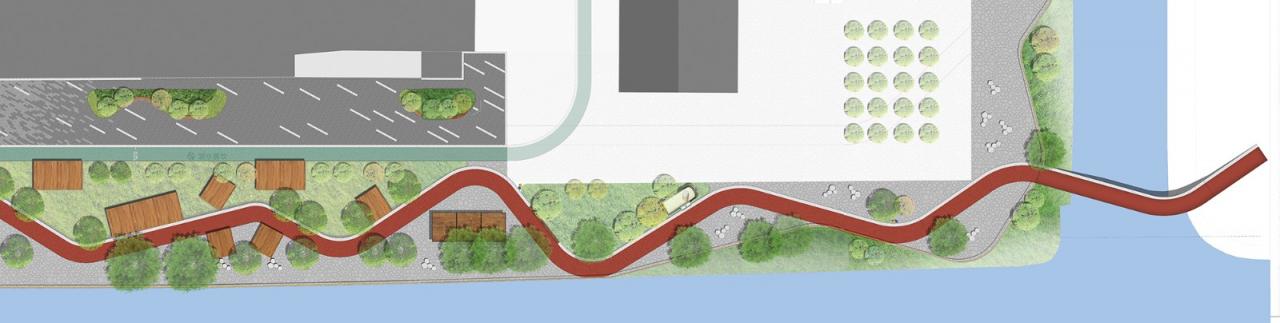 BIM建筑|上海闵行横泾港东岸滨水，景观公共空间改造 / SPARK Architects