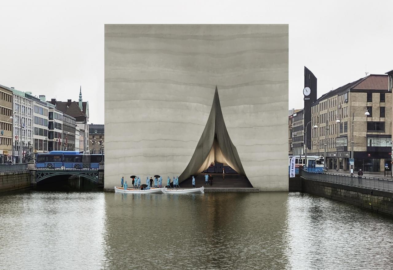 BIM建筑|Brunnsparken 派对纪念馆 / Bornstein Lyckefors