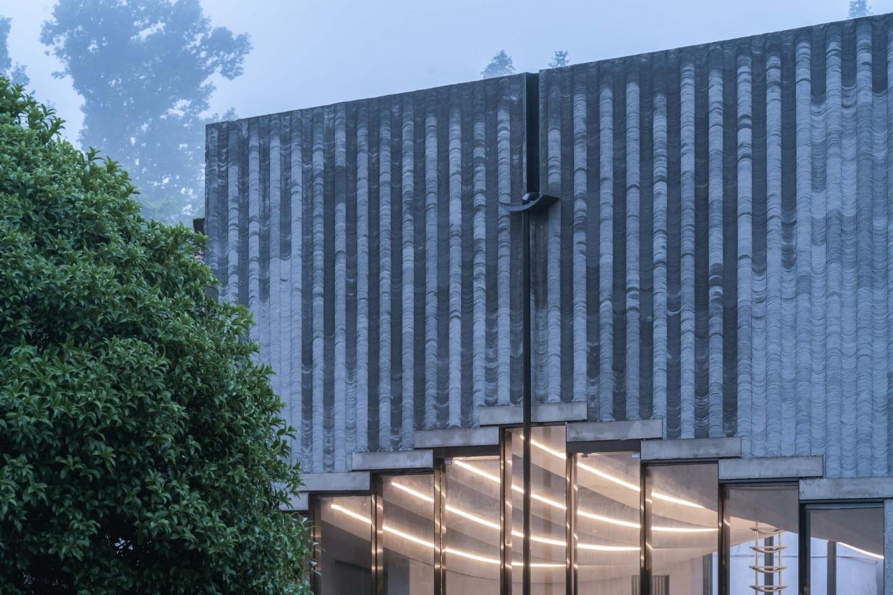 BIM建筑|桥廊：上海三联书店·黄山桃源店 / 来建筑设计工作室