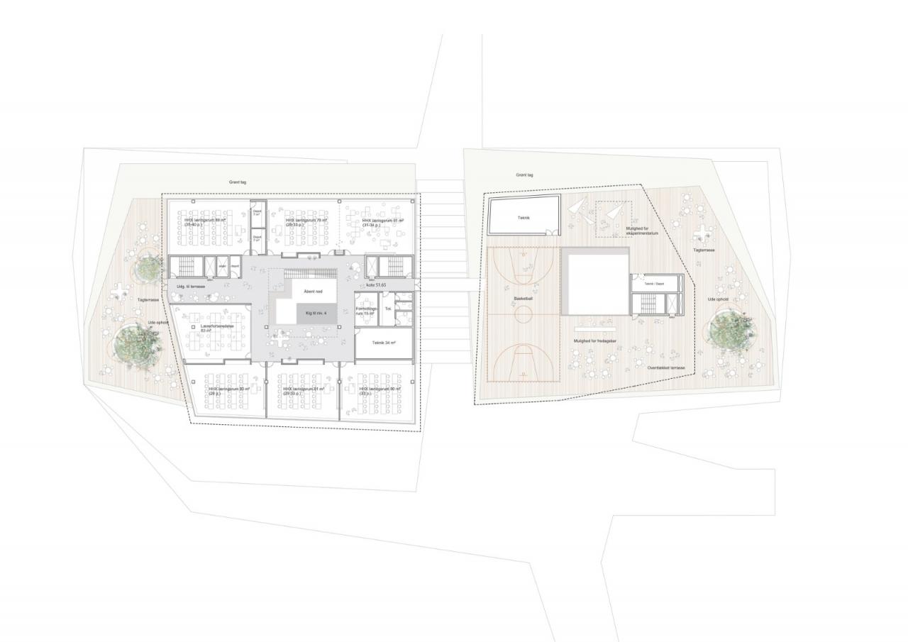 BIM建筑|Mercantec Midtbyens 体育馆 / Cubo 建筑事务所