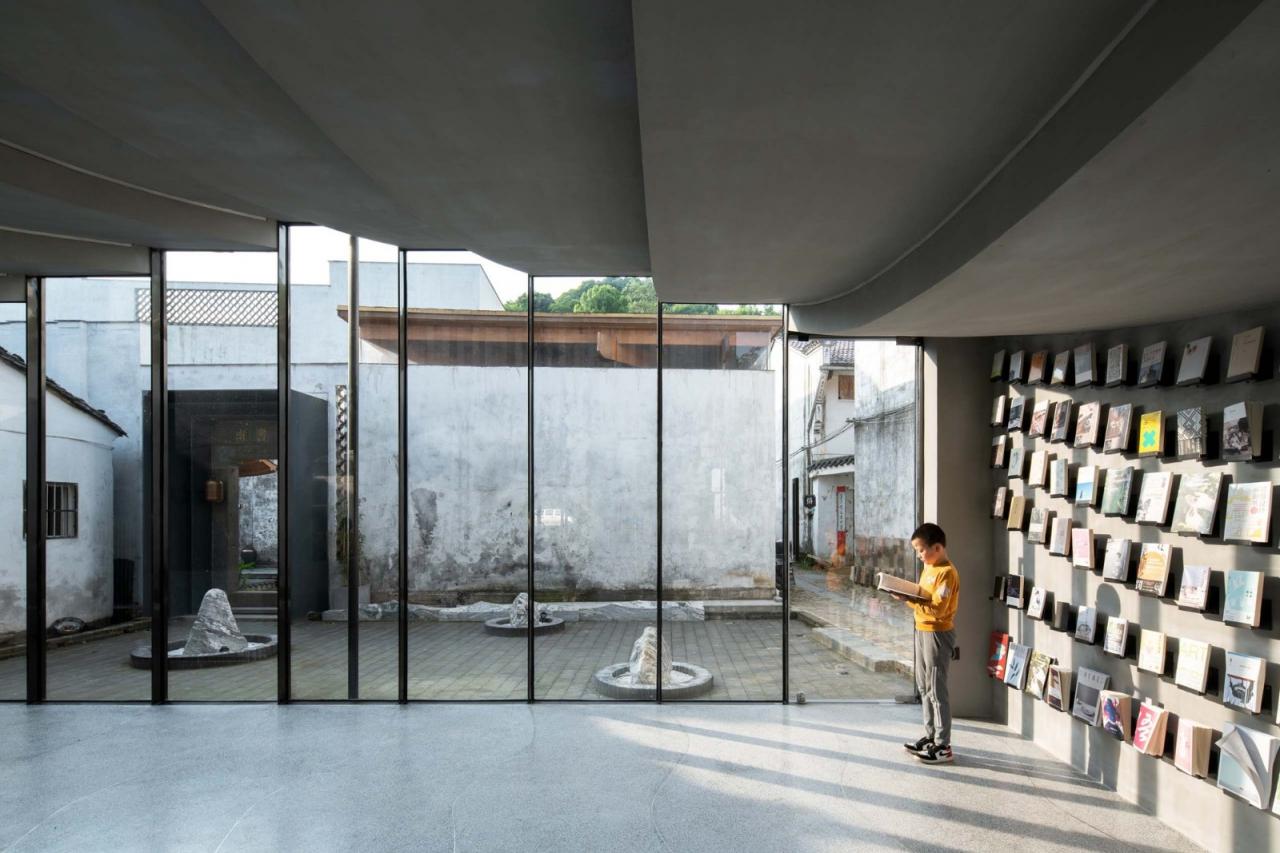 BIM建筑|桥廊：上海三联书店·黄山桃源店 / 来建筑设计工作室