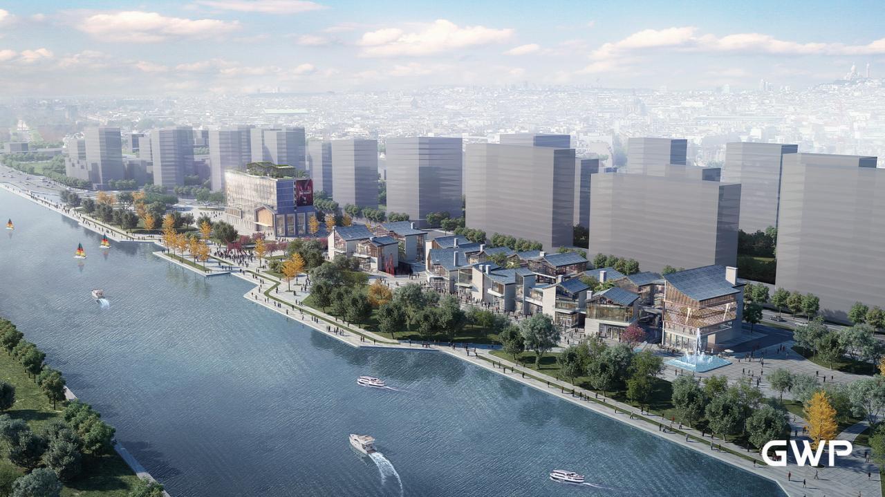 BIM建筑|杭州临安苕溪公园文化休闲商业街 / GWP作品