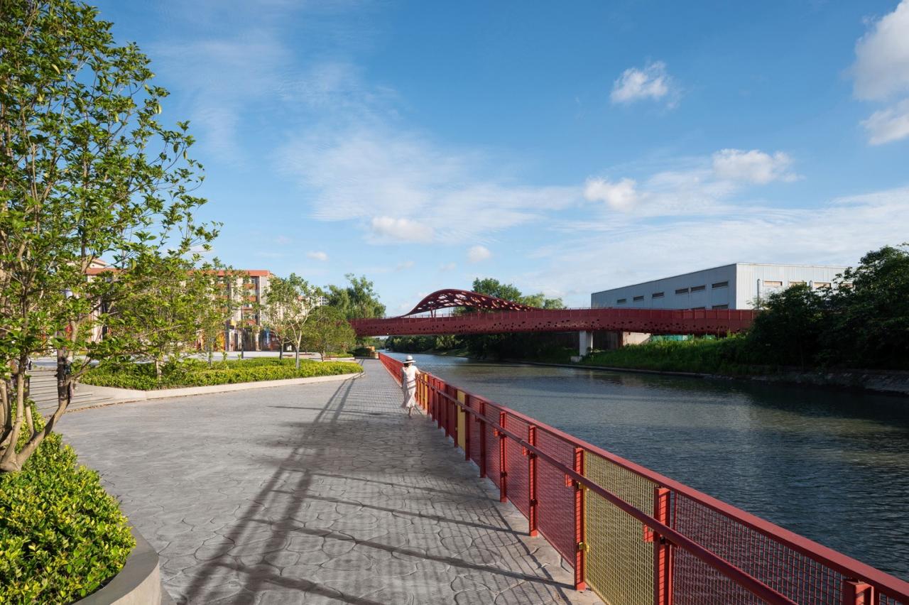 BIM建筑|上海闵行横泾港东岸滨水，景观公共空间改造 / SPARK Architects