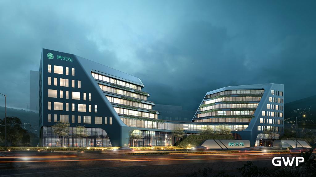 BIM建筑| 广州樊文花总部产业园项目 / GWP