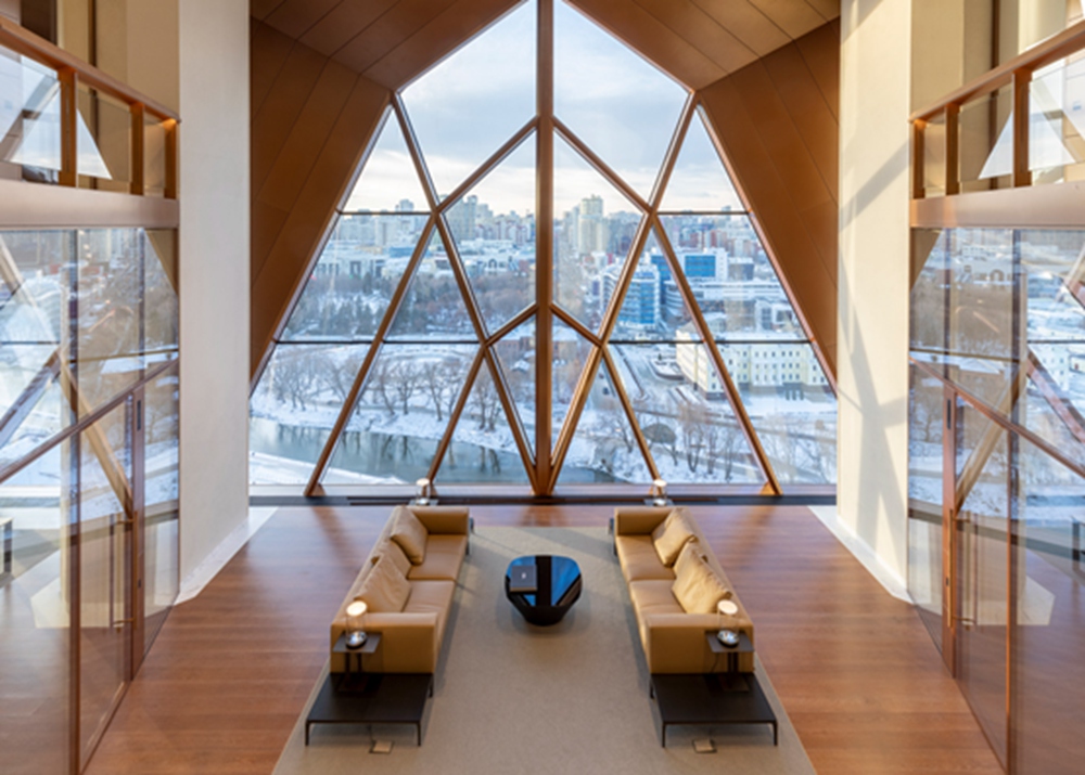 BIM建筑|福斯特在叶卡捷琳堡设计铜色办公楼