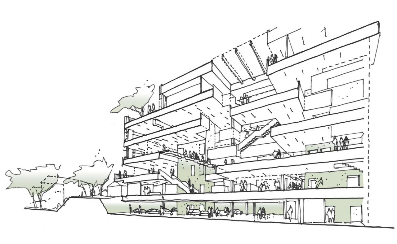 BIM建筑|Mercantec Midtbyens 体育馆 / Cubo 建筑事务所