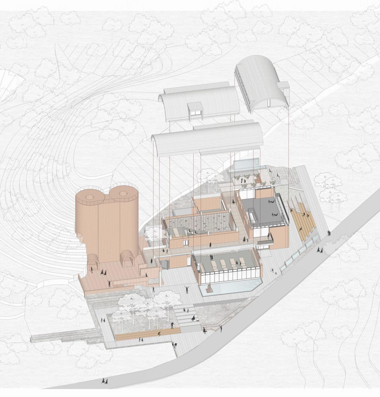BIM建筑|南京先锋汤山矿坑书店 / 东南大学建筑学院 + 艺合境建筑事务所