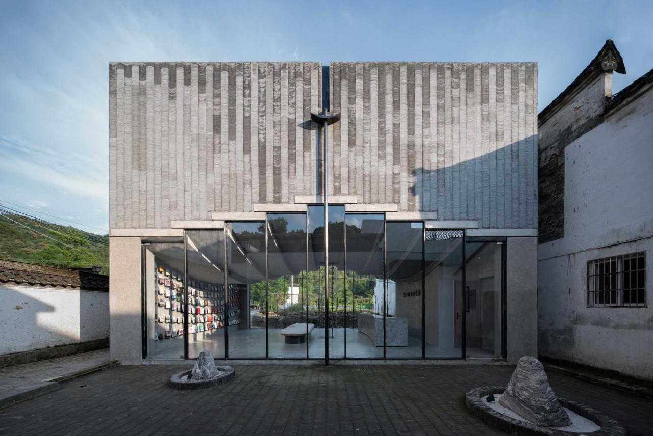 BIM建筑|桥廊：上海三联书店·黄山桃源店 / 来建筑设计工作室