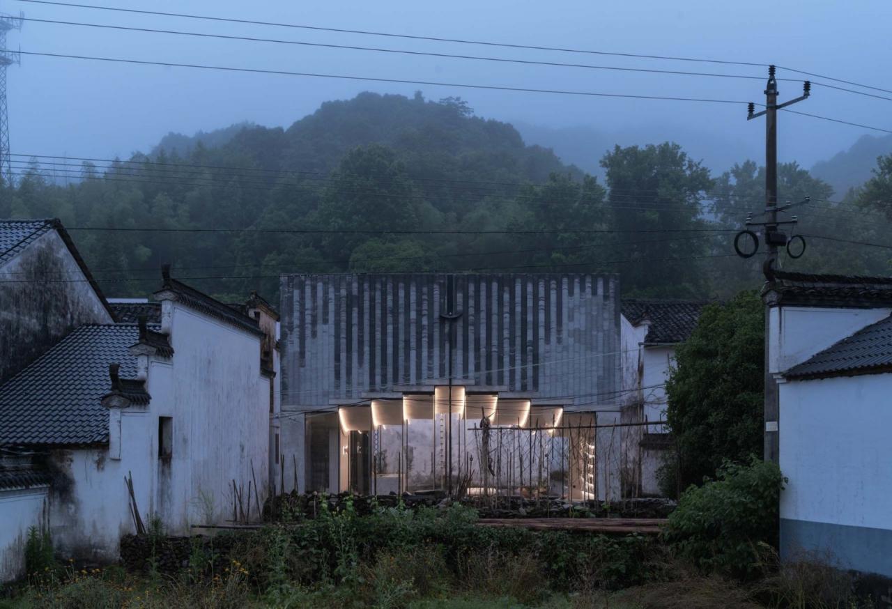 BIM建筑|桥廊：上海三联书店·黄山桃源店 / 来建筑设计工作室