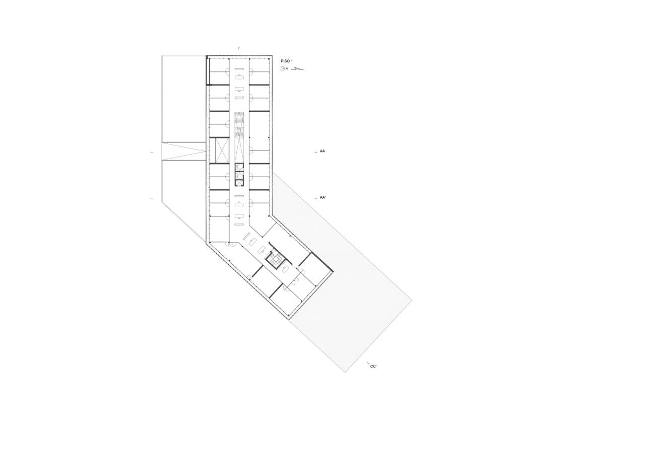 BIM建筑|AOC 商务中心 / mube arquitectura