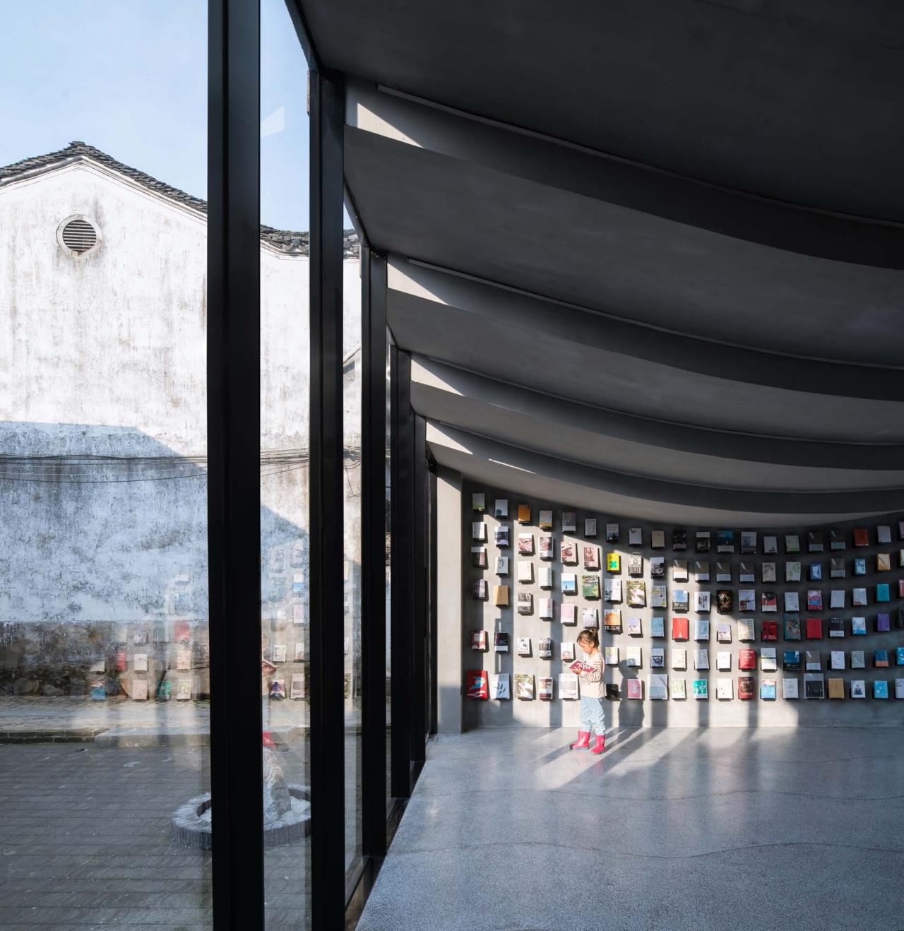 BIM建筑|桥廊：上海三联书店·黄山桃源店 / 来建筑设计工作室