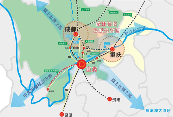 BIM建筑|宜宾高铁枢纽门户区面向全球征集设计方案