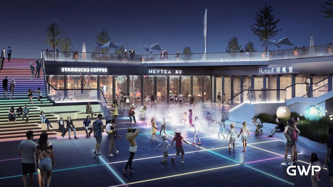 BIM建筑|杭州临安苕溪公园文化休闲商业街 / GWP作品