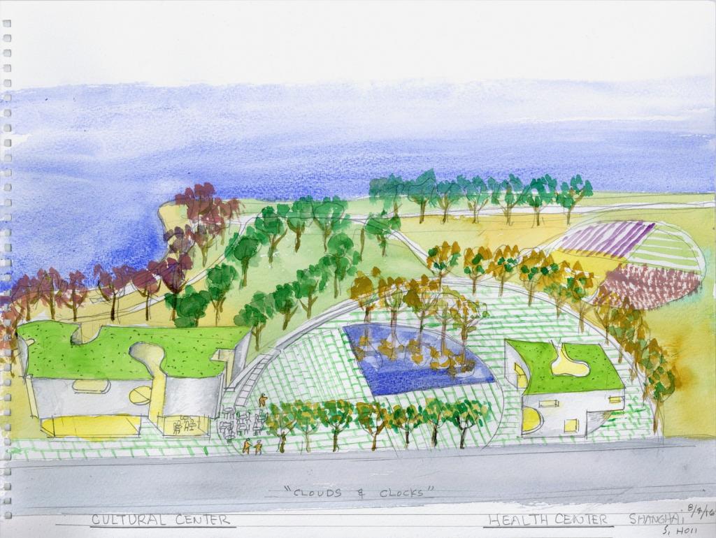 BIM建筑|上海中粮南桥半岛文体中心与医疗服务站 / Steven Holl Architects