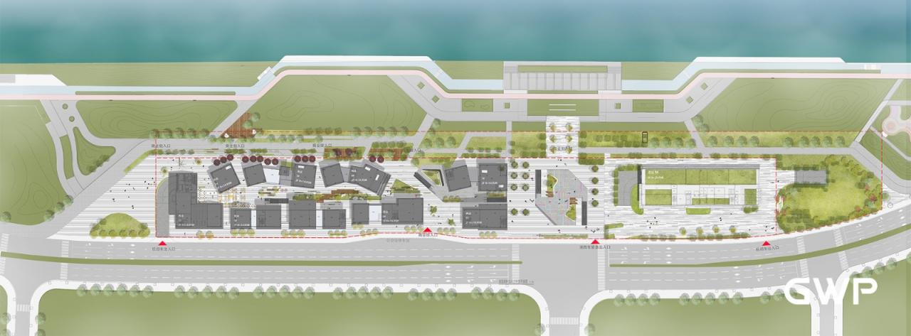 BIM建筑|杭州临安苕溪公园文化休闲商业街 / GWP作品