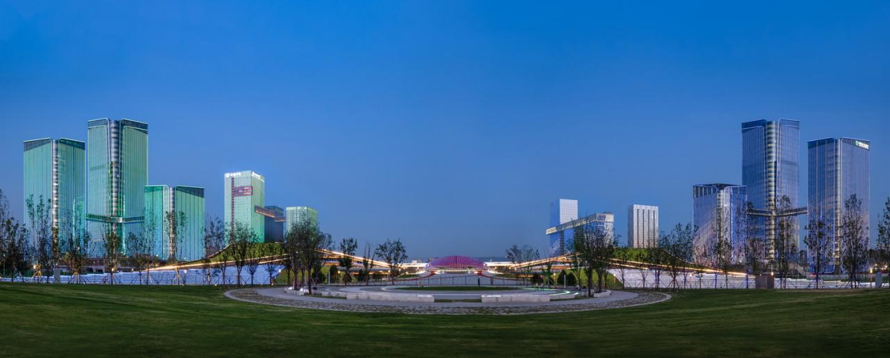 BIM建筑|最美全运会完美收官，奥体中轴之门继续绽放新的生命力 / 三益建筑设计