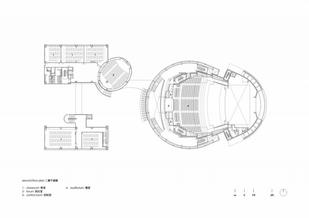BIM建筑|台湾中央大学多功能大礼堂 / 潘冀联合建筑师事务所
