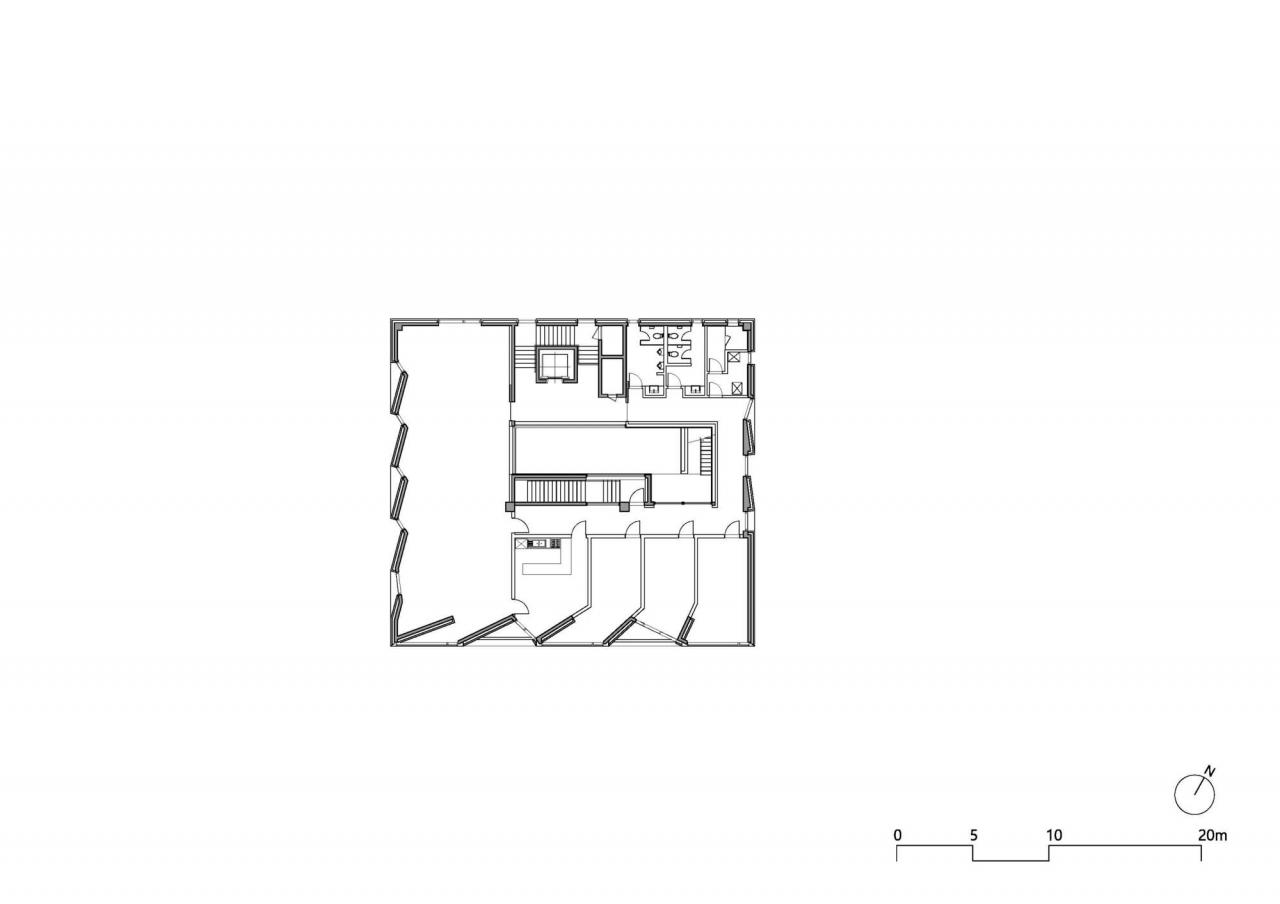 BIM建筑|“你你你你要跳舞吗？”舞步凌乱的办公楼 / poly.m.ur