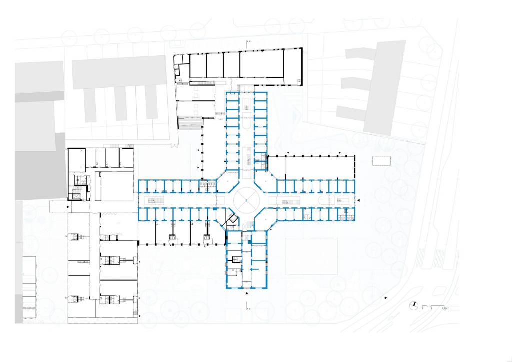 BIM建筑|由监狱改造而成的学校 / Atelier PRO architects