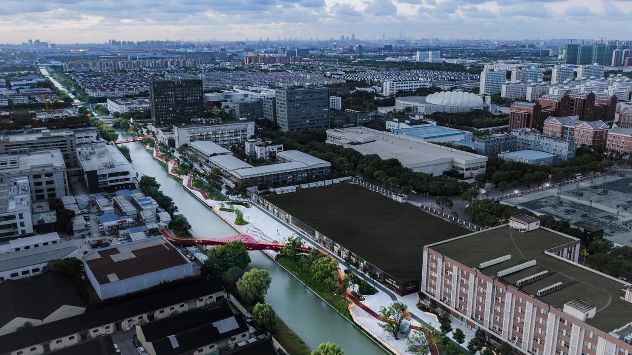 BIM建筑|上海闵行横泾港东岸滨水，景观公共空间改造 / SPARK Architects