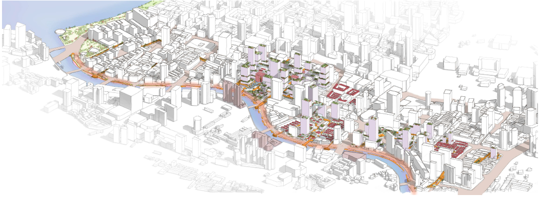 BIM建筑|城市核心区再开发设计思考 / ZWA卓时水石