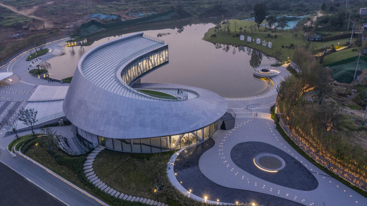 BIM建筑|眺望泰山的窗口：泰山佑游客中心 | line+WORK