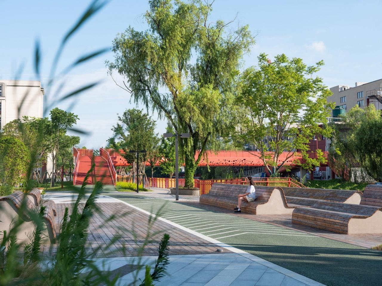 BIM建筑|上海闵行横泾港东岸滨水，景观公共空间改造 / SPARK Architects