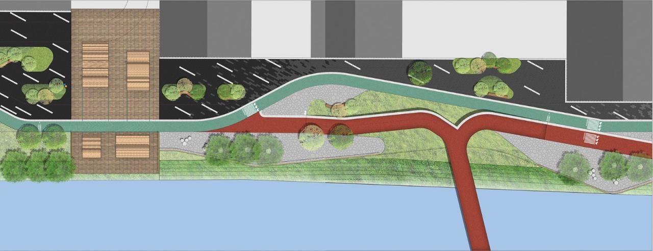 BIM建筑|上海闵行横泾港东岸滨水，景观公共空间改造 / SPARK Architects