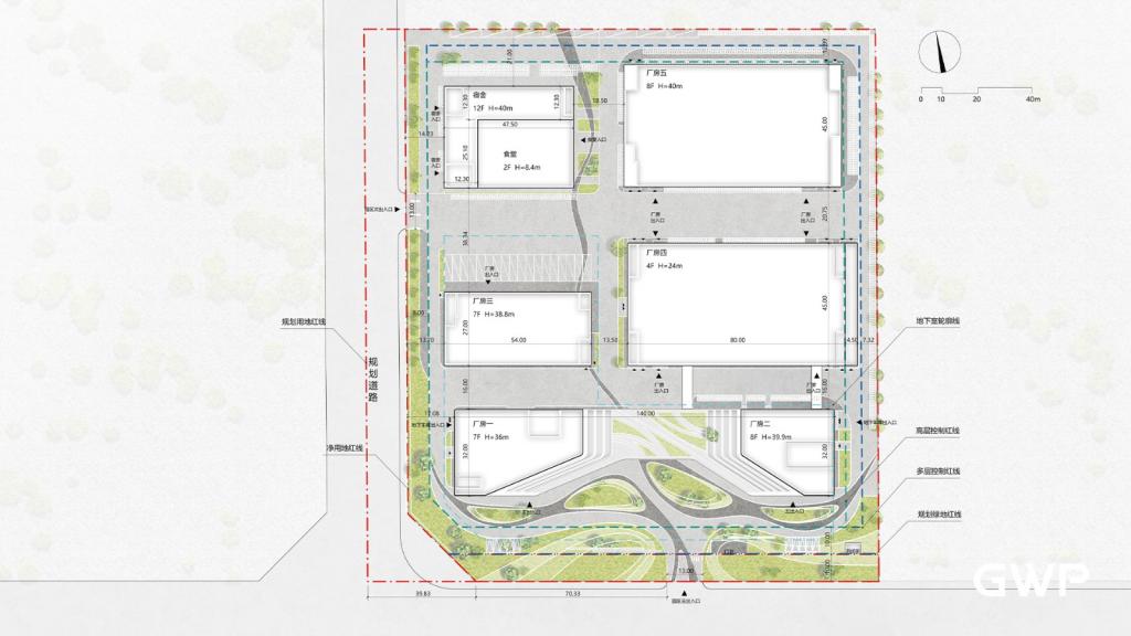 BIM建筑| 广州樊文花总部产业园项目 / GWP