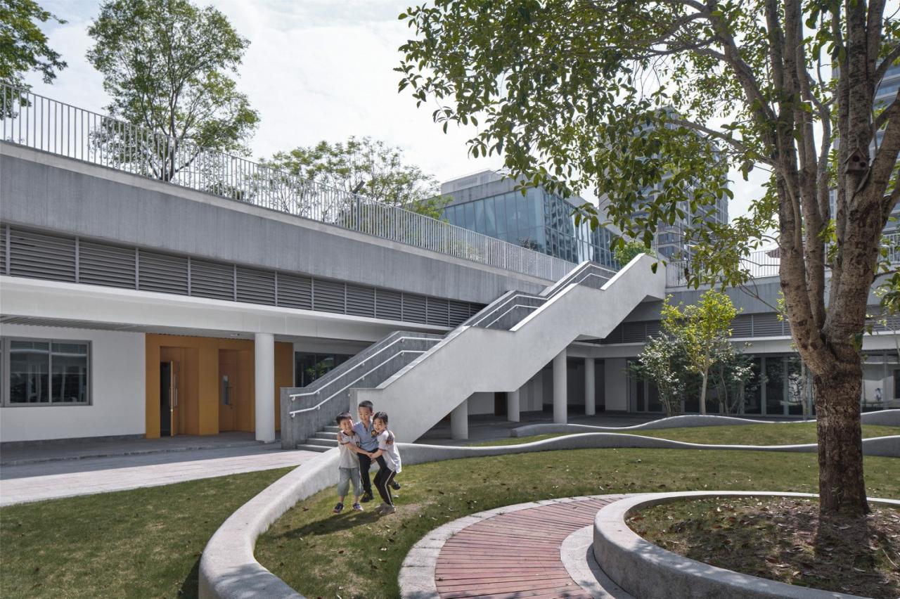 BIM建筑|重庆两江人民小学：在大自然里勇敢冒险 / gad