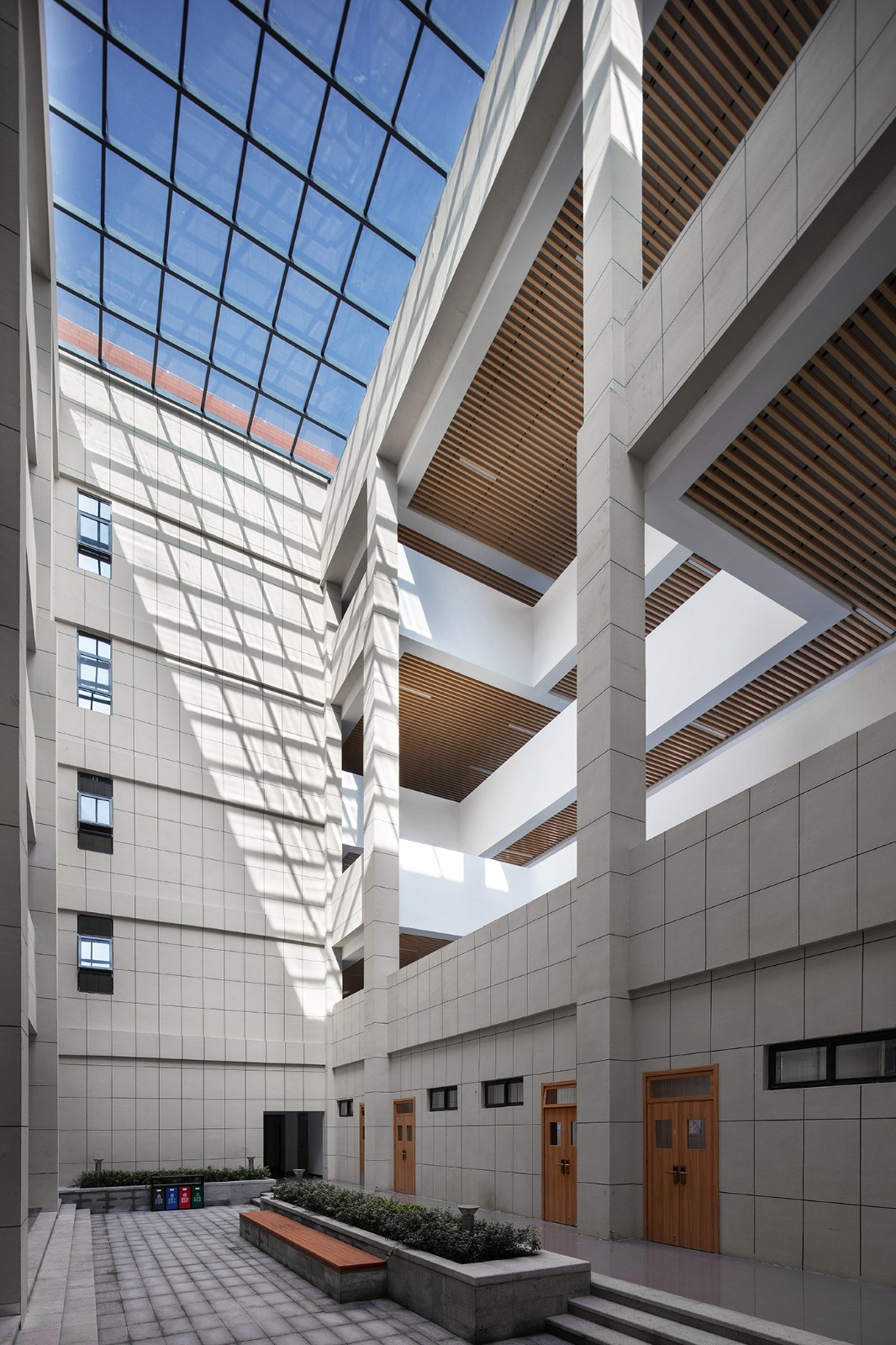 BIM建筑|“合”与“和” 厅、堂与庭：西安市航天城第一中学建筑设计 / 西安建筑科技大学建筑设计研究院